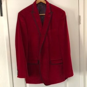 COPY - Red Velvet Suit Jacket and Vest